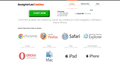Desktop Screenshot of accepterlescookies.com